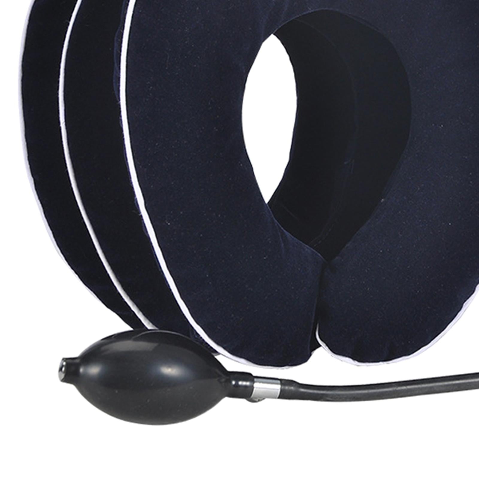 Cervical Neck Traction Device Brace Home Traction Spine Alignment Blue