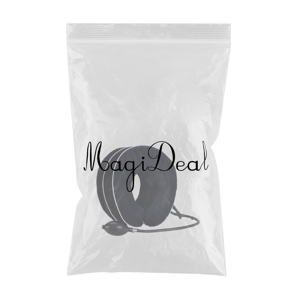 Cervical Neck Traction Device Brace Home Traction Spine Alignment Blue