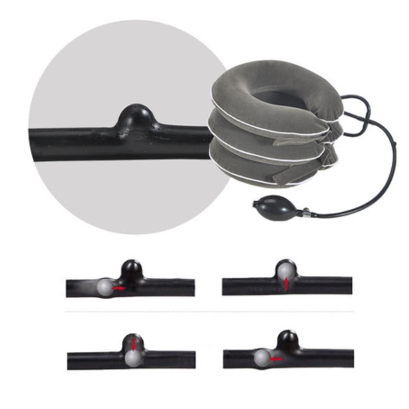 Cervical Neck Traction Device Brace Home Traction Spine Alignment Grey