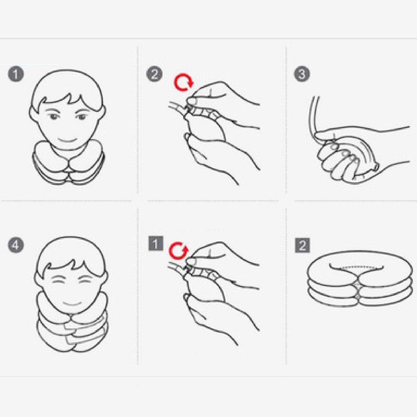 Cervical Neck Traction Device Brace Home Traction Spine Alignment Grey