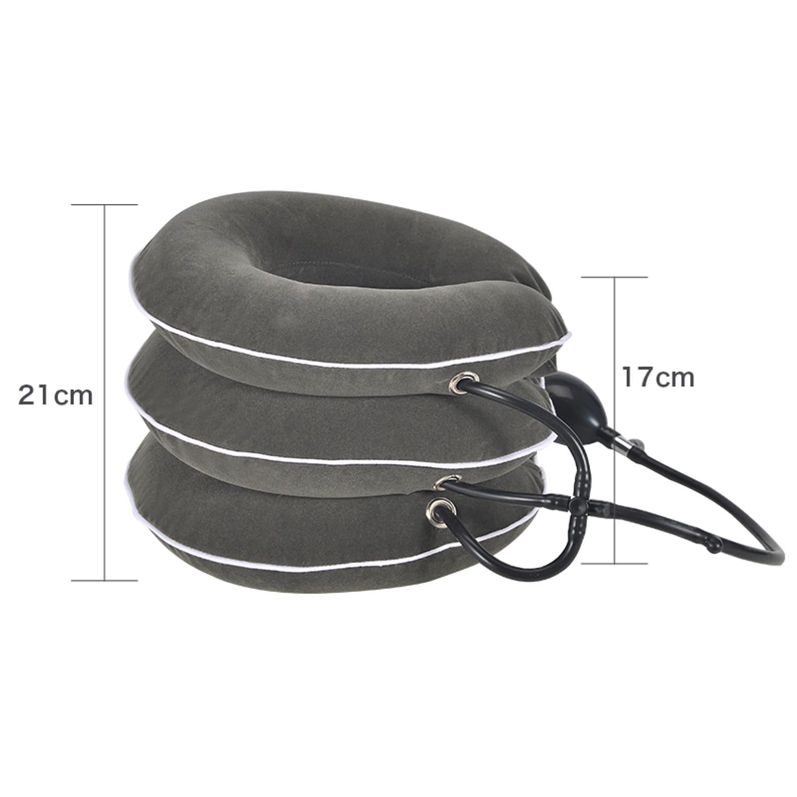 Cervical Neck Traction Device Brace Home Traction Spine Alignment Grey