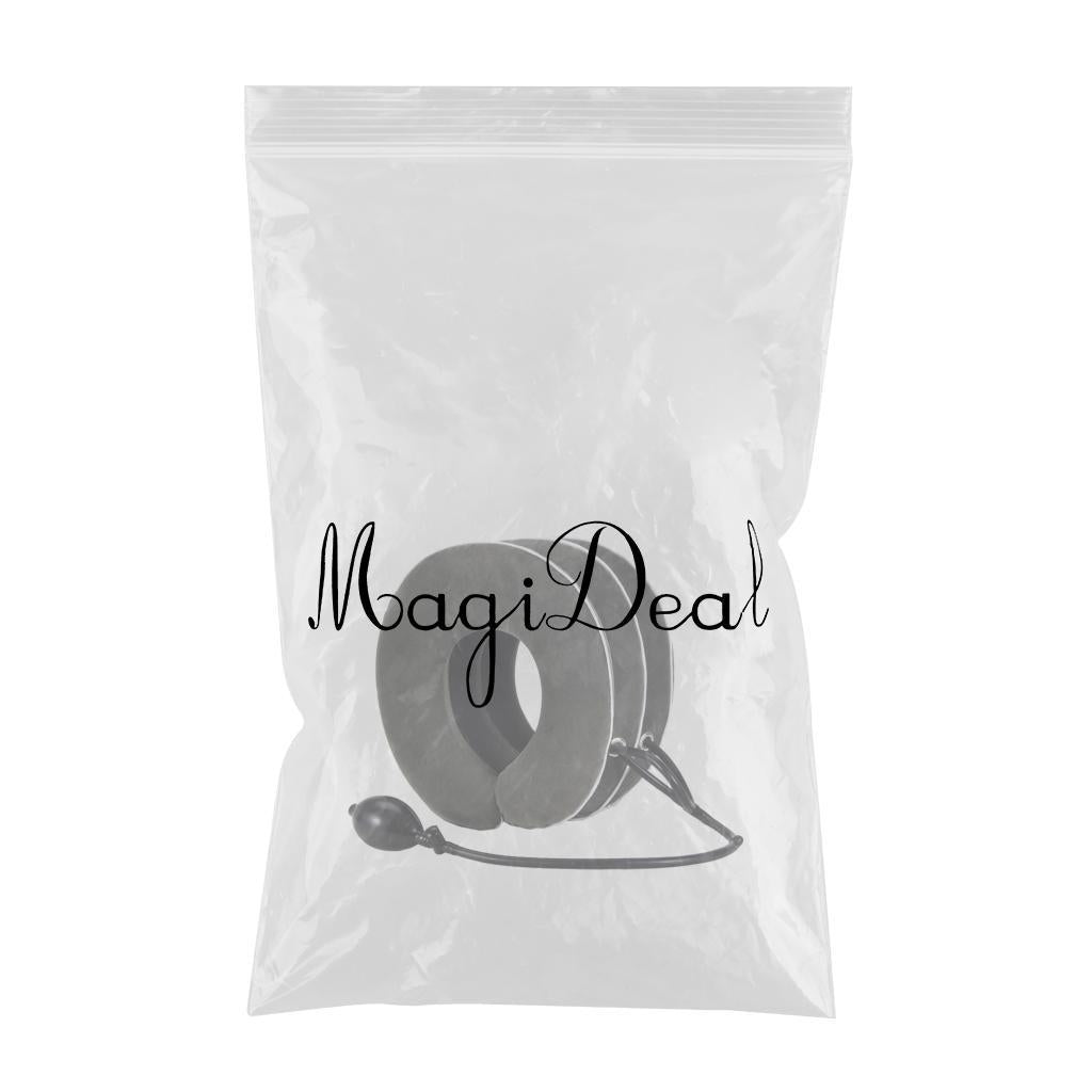 Cervical Neck Traction Device Brace Home Traction Spine Alignment Grey