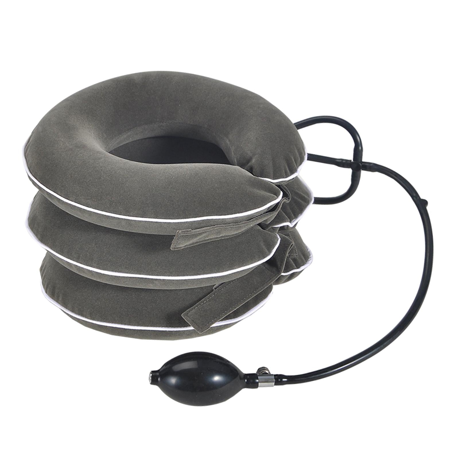 Cervical Neck Traction Device Brace Home Traction Spine Alignment Grey