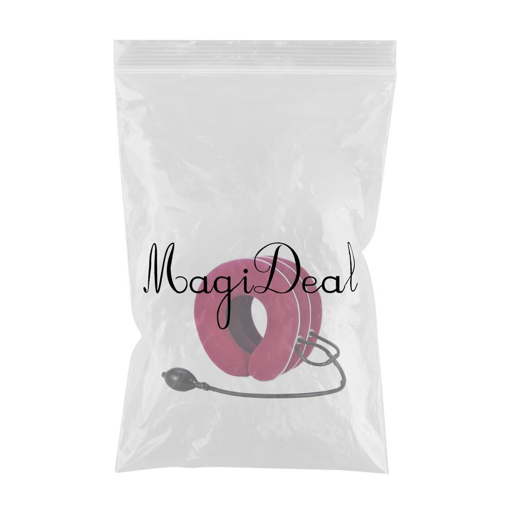 Cervical Neck Traction Device Brace Home Traction Spine Alignment Red