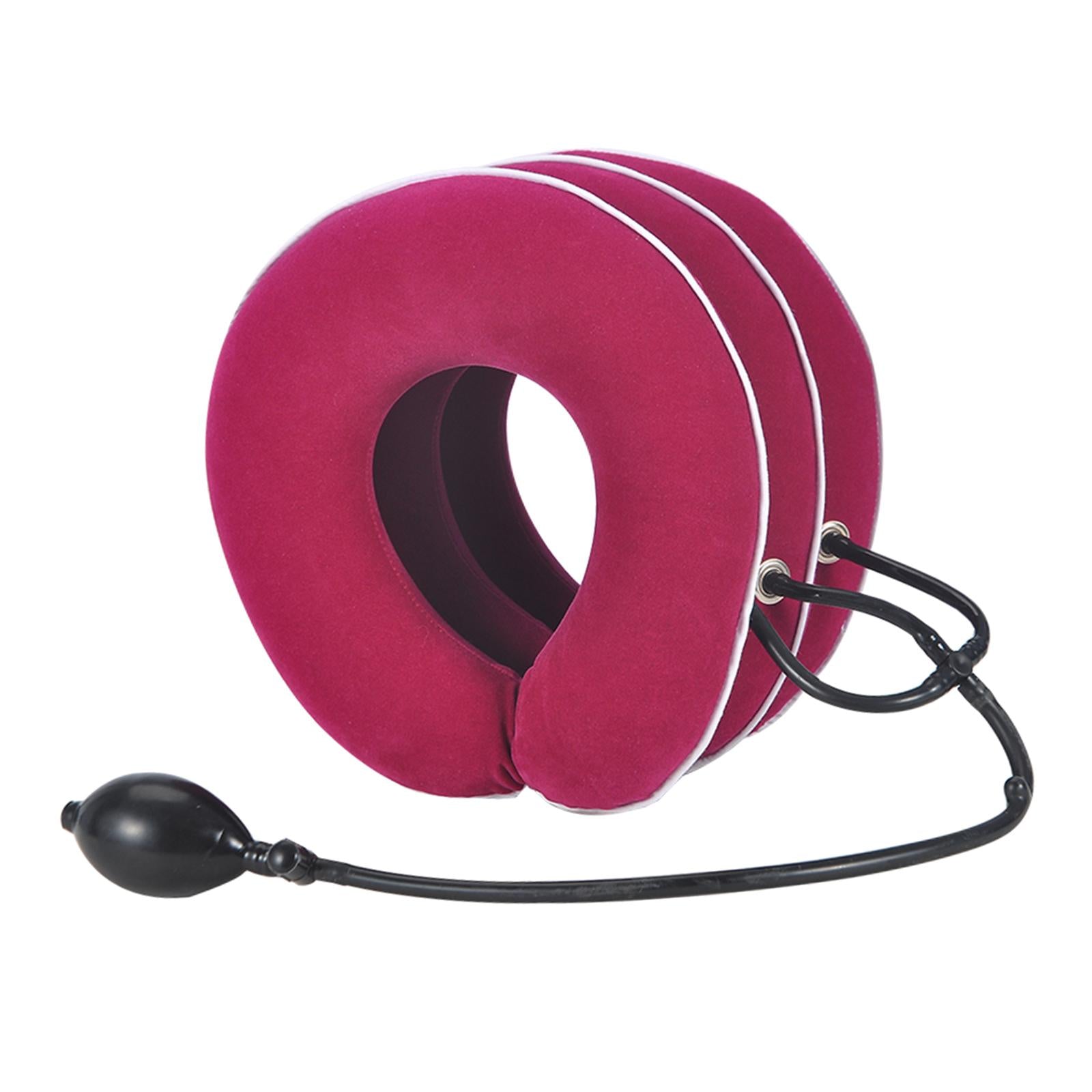 Cervical Neck Traction Device Brace Home Traction Spine Alignment Red