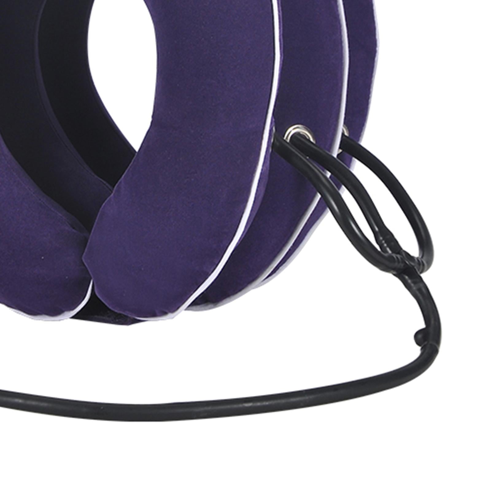 Cervical Neck Traction Device Brace Home Traction Spine Alignment Purple