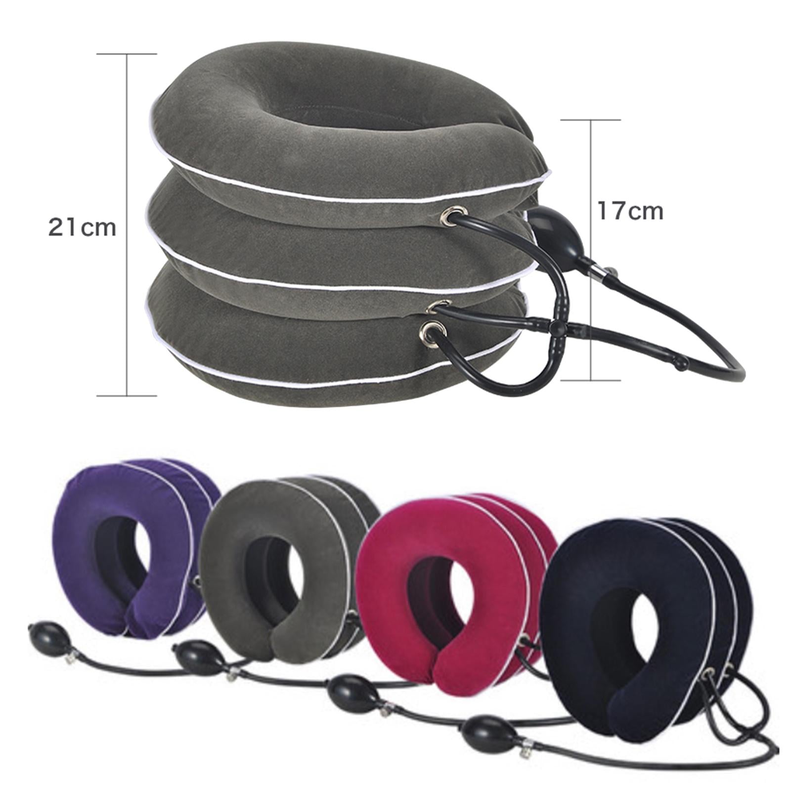 Cervical Neck Traction Device Brace Home Traction Spine Alignment Purple