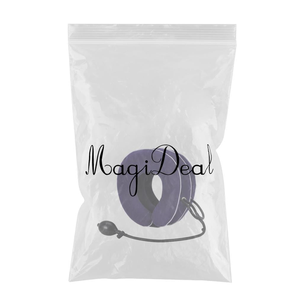 Cervical Neck Traction Device Brace Home Traction Spine Alignment Purple