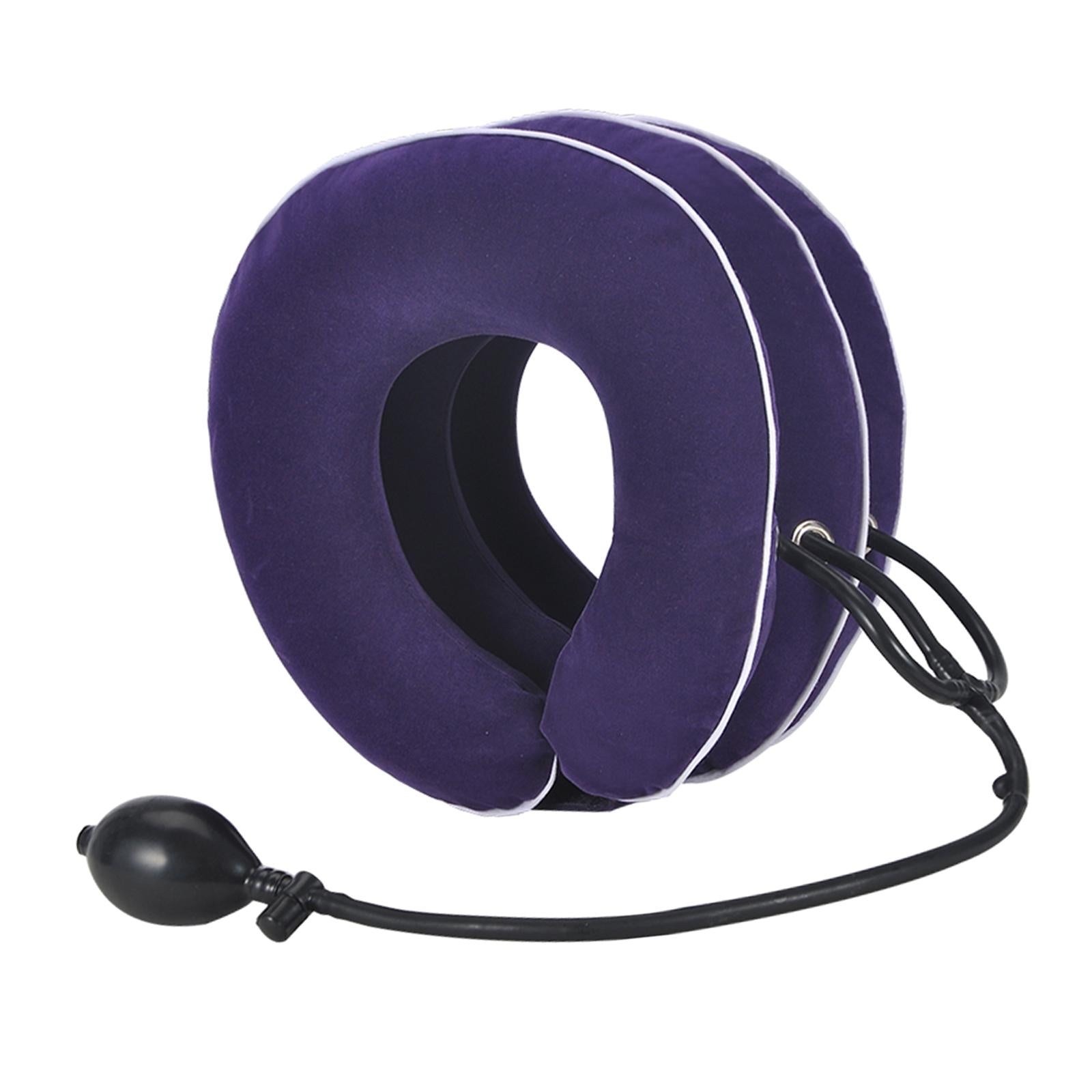 Cervical Neck Traction Device Brace Home Traction Spine Alignment Purple