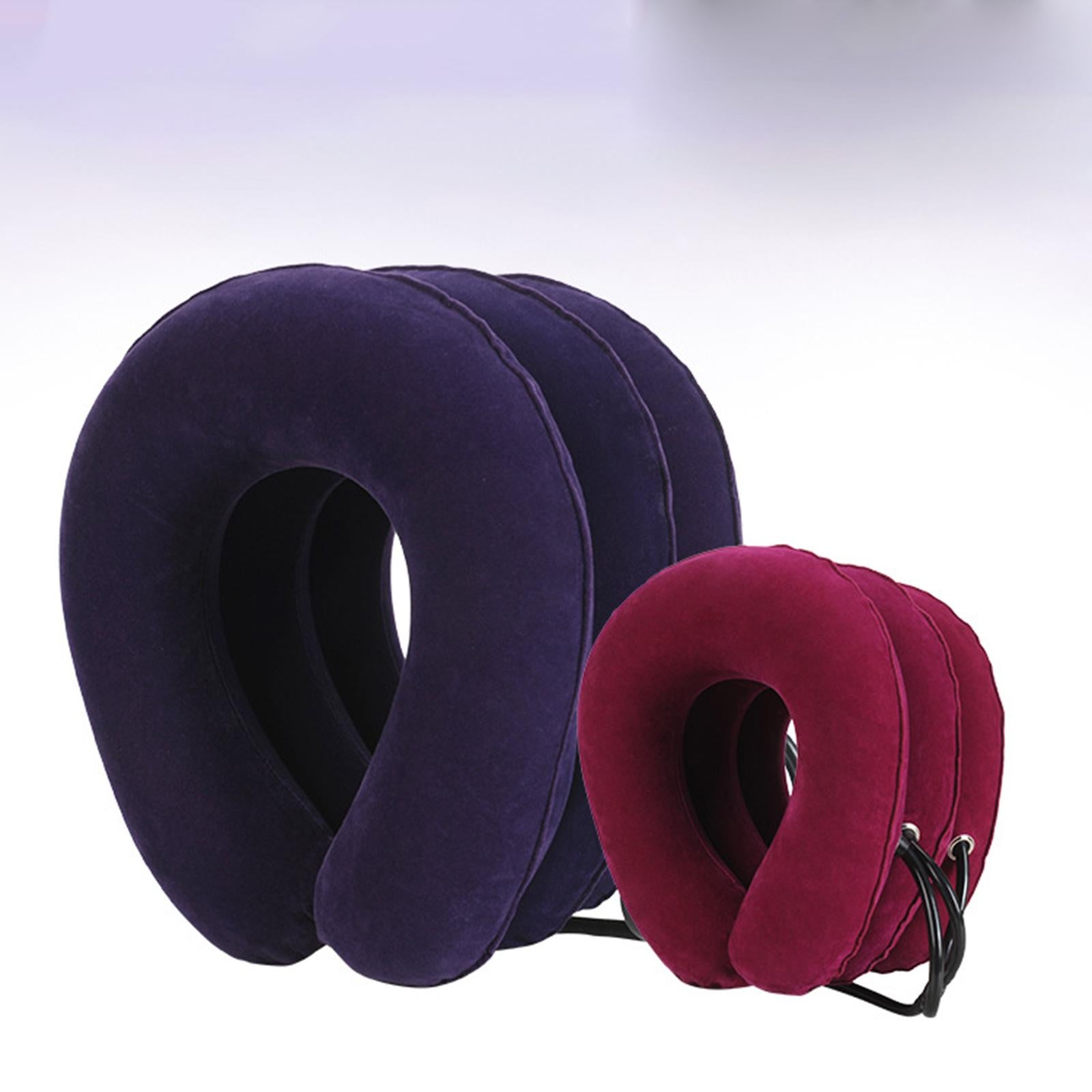 Neck Traction Device Inflatable Neck Stretcher Support Pillow Grey