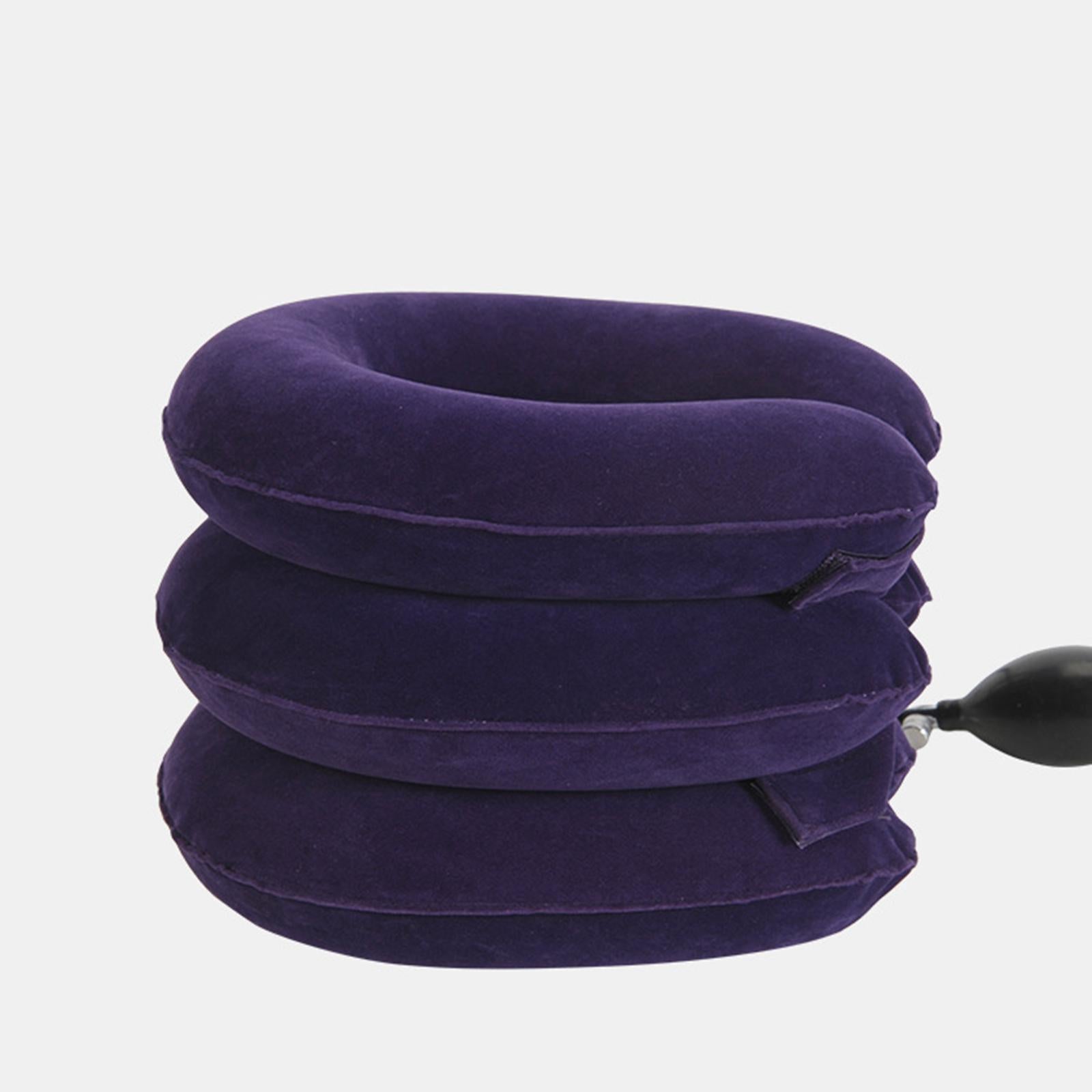 Neck Traction Device Inflatable Neck Stretcher Support Pillow Grey