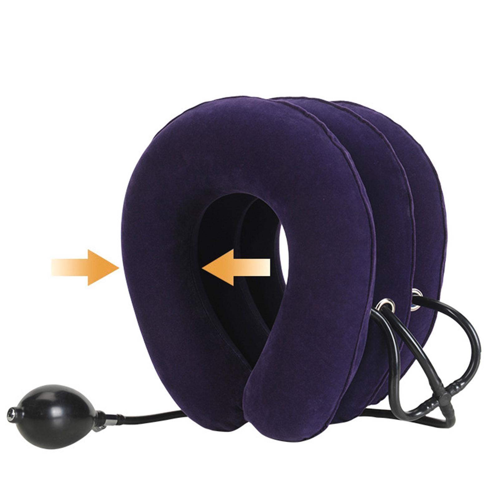 Neck Traction Device Inflatable Neck Stretcher Support Pillow Grey