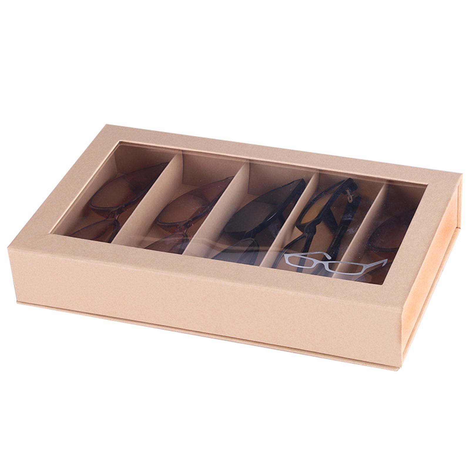 5 Grids Sunglasses Organizer Display Paper Eyeglasses Lightweight Drawer