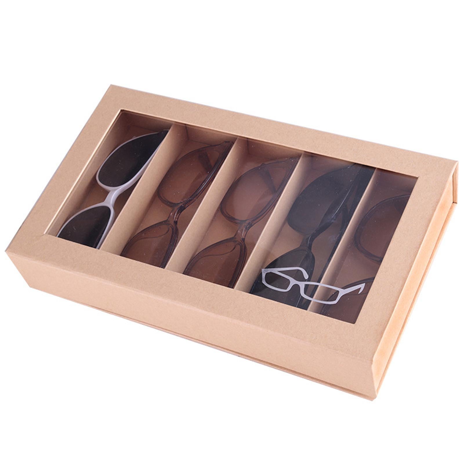 5 Grids Sunglasses Organizer Display Paper Eyeglasses Lightweight Drawer