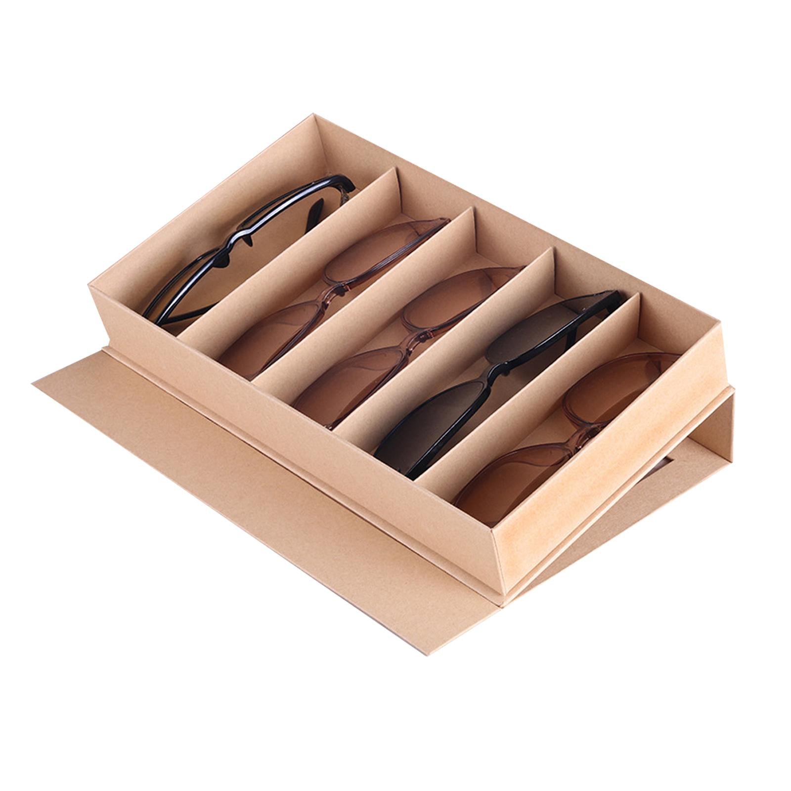 5 Grids Sunglasses Organizer Display Paper Eyeglasses Lightweight Drawer