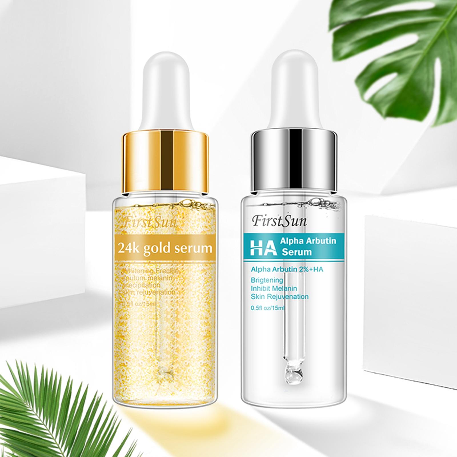 Anti-Wrinkle Serum Essence for All Skin Moisturizing 0.5oz/15ml Gold Foil