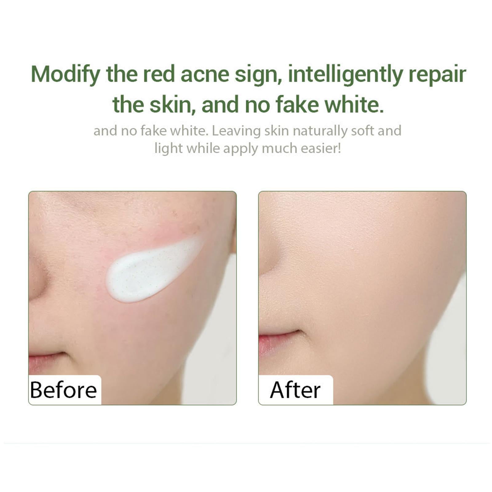 Sunscreen Cream SPF50/PA+++ 40G Safe Natural for Men Woman Kids Adult green