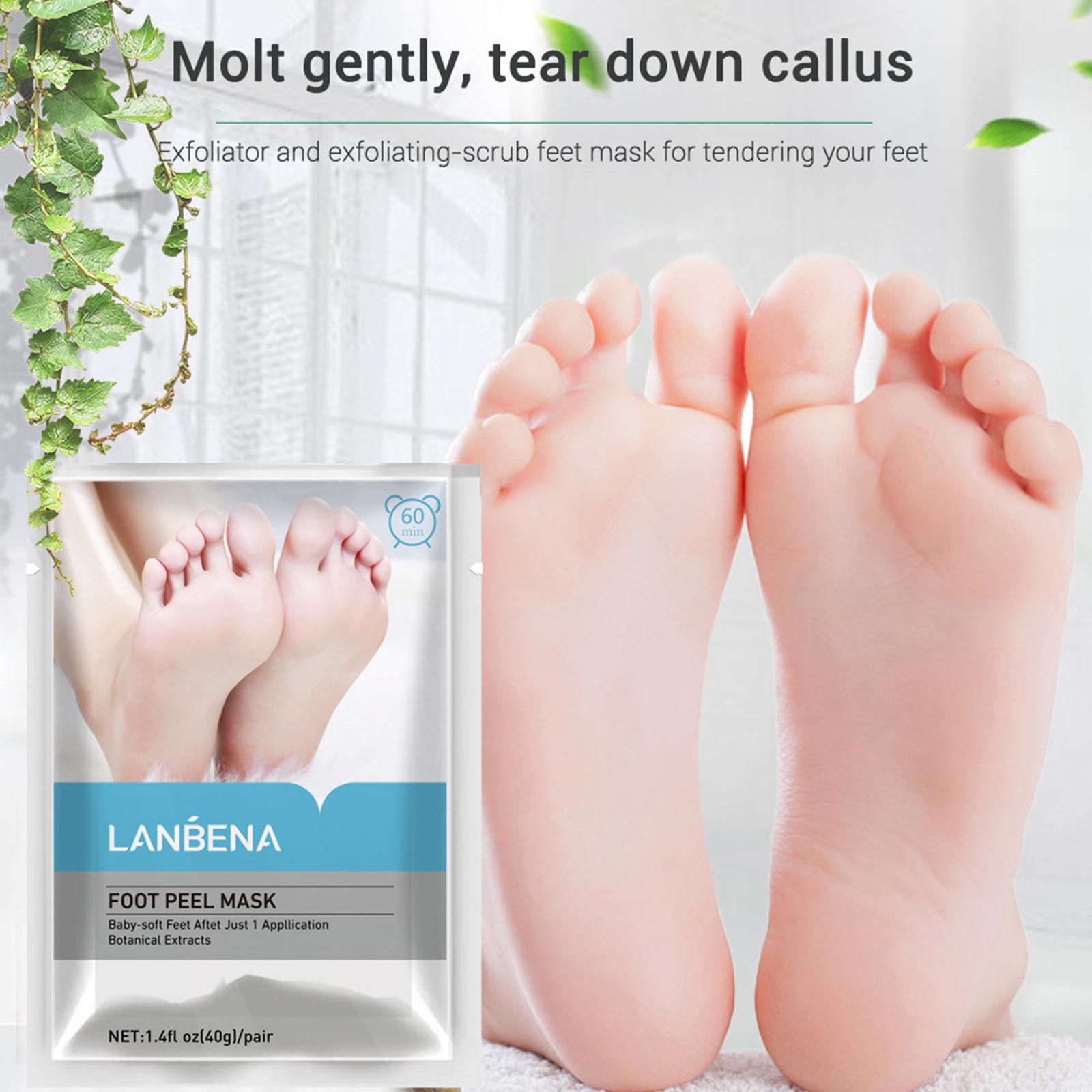 Foot Peel Masks Peeling Remover Soothe Feet for Cracked Feet Treatment No fragrance