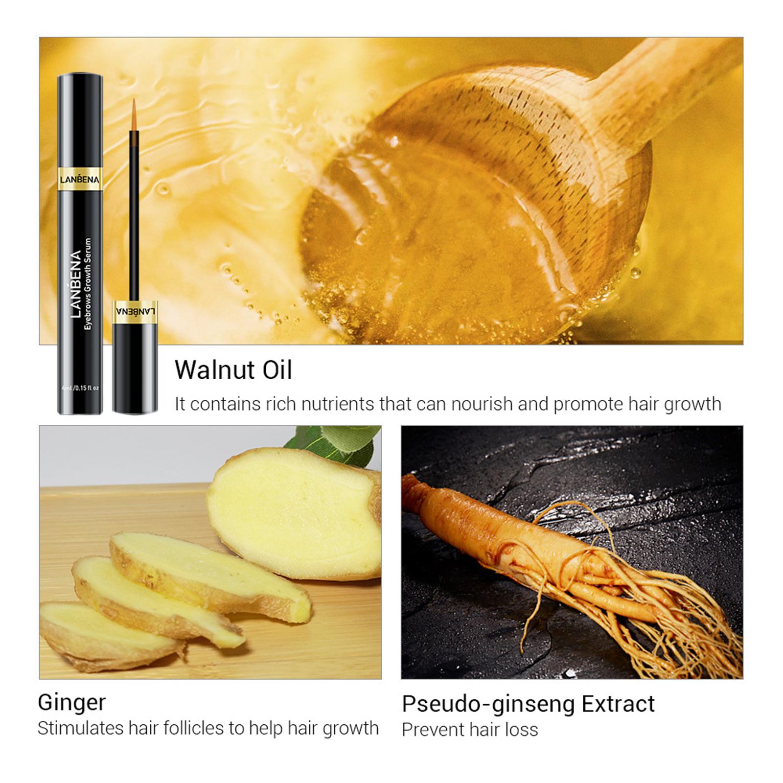 Eyebrow Growth Liquid Long Lasting for Eyelashes Nourishing Enhancing 4ML