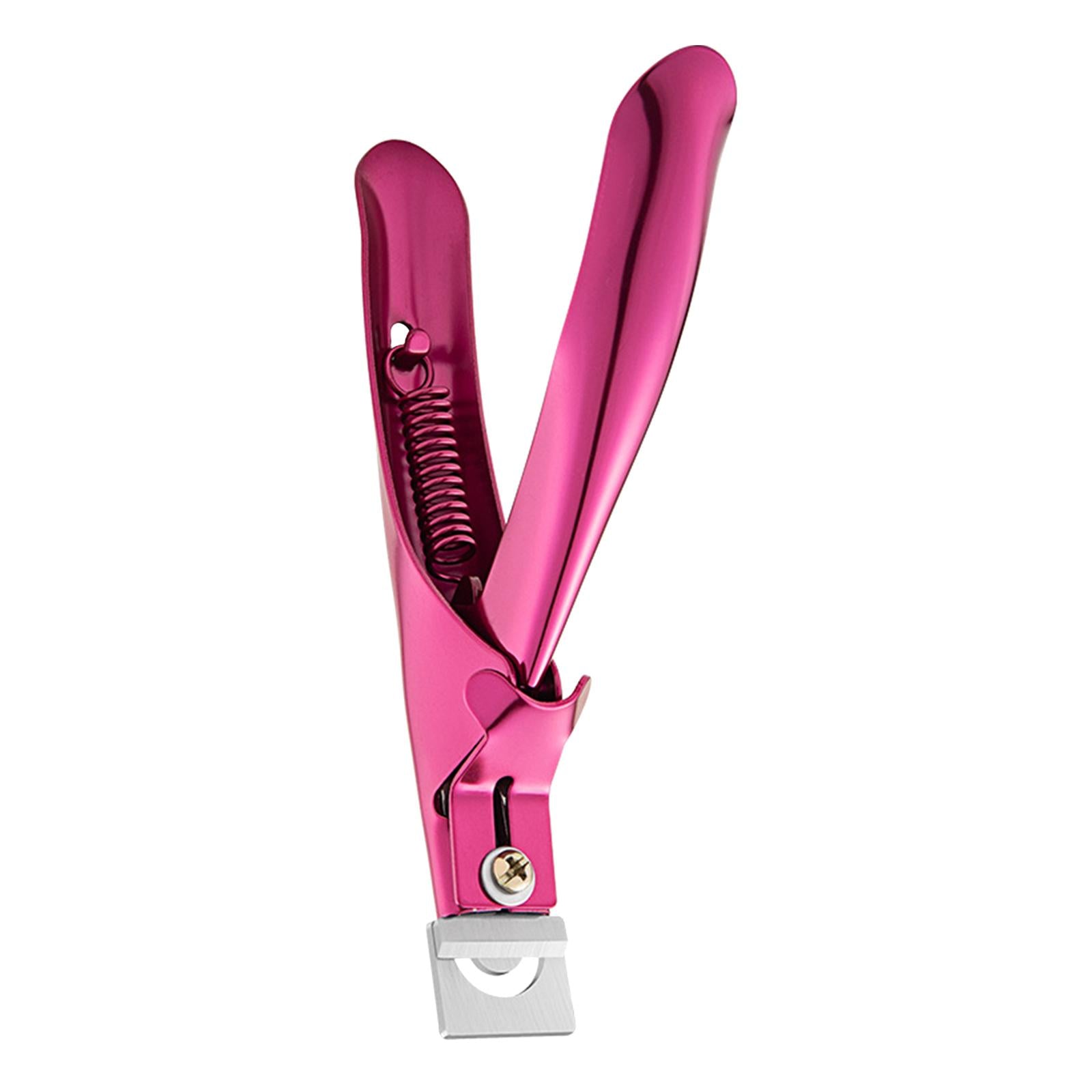 False Nails Cutter Adjustable Sharp Blade Nail Catcher Trimmer Red