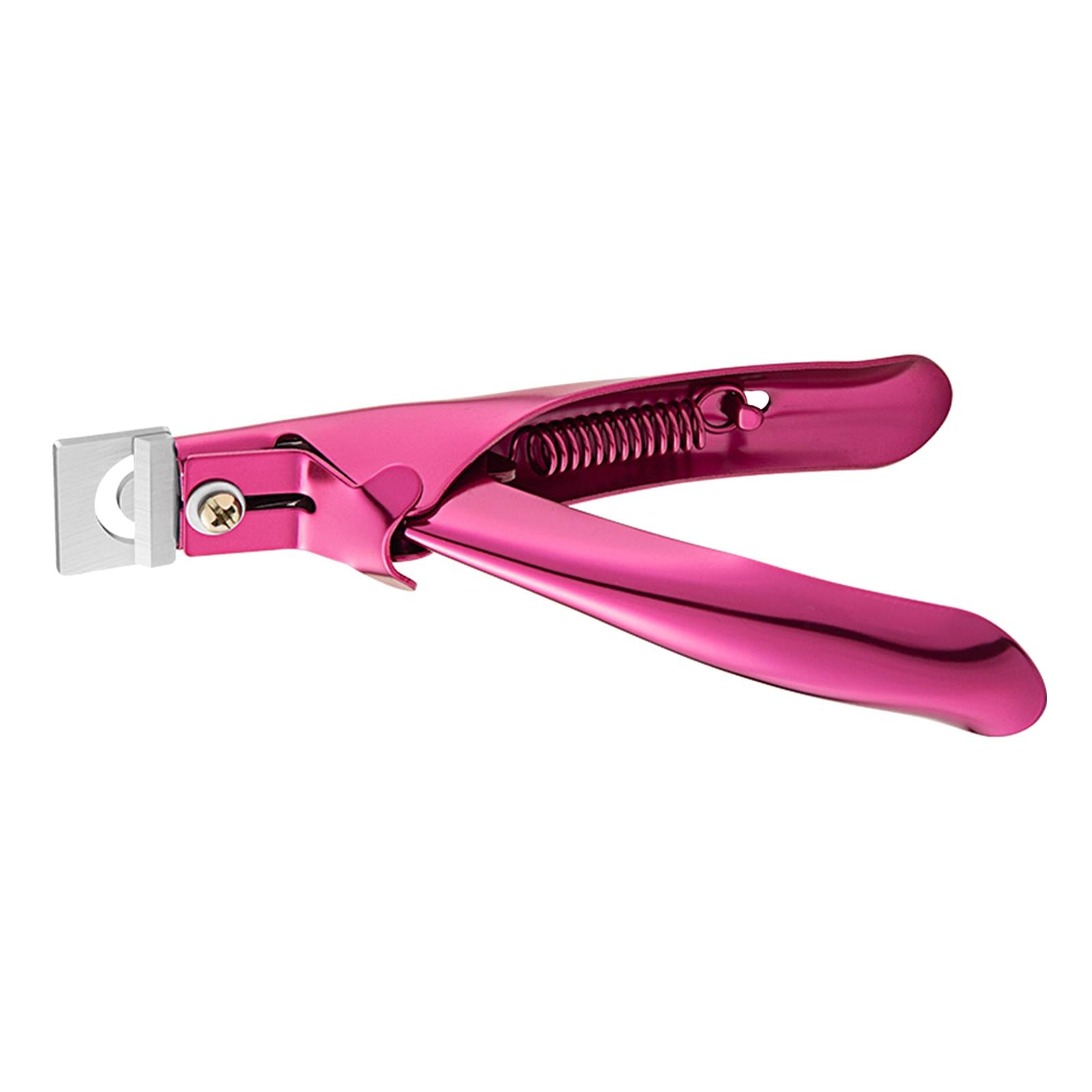 False Nails Cutter Adjustable Sharp Blade Nail Catcher Trimmer Red