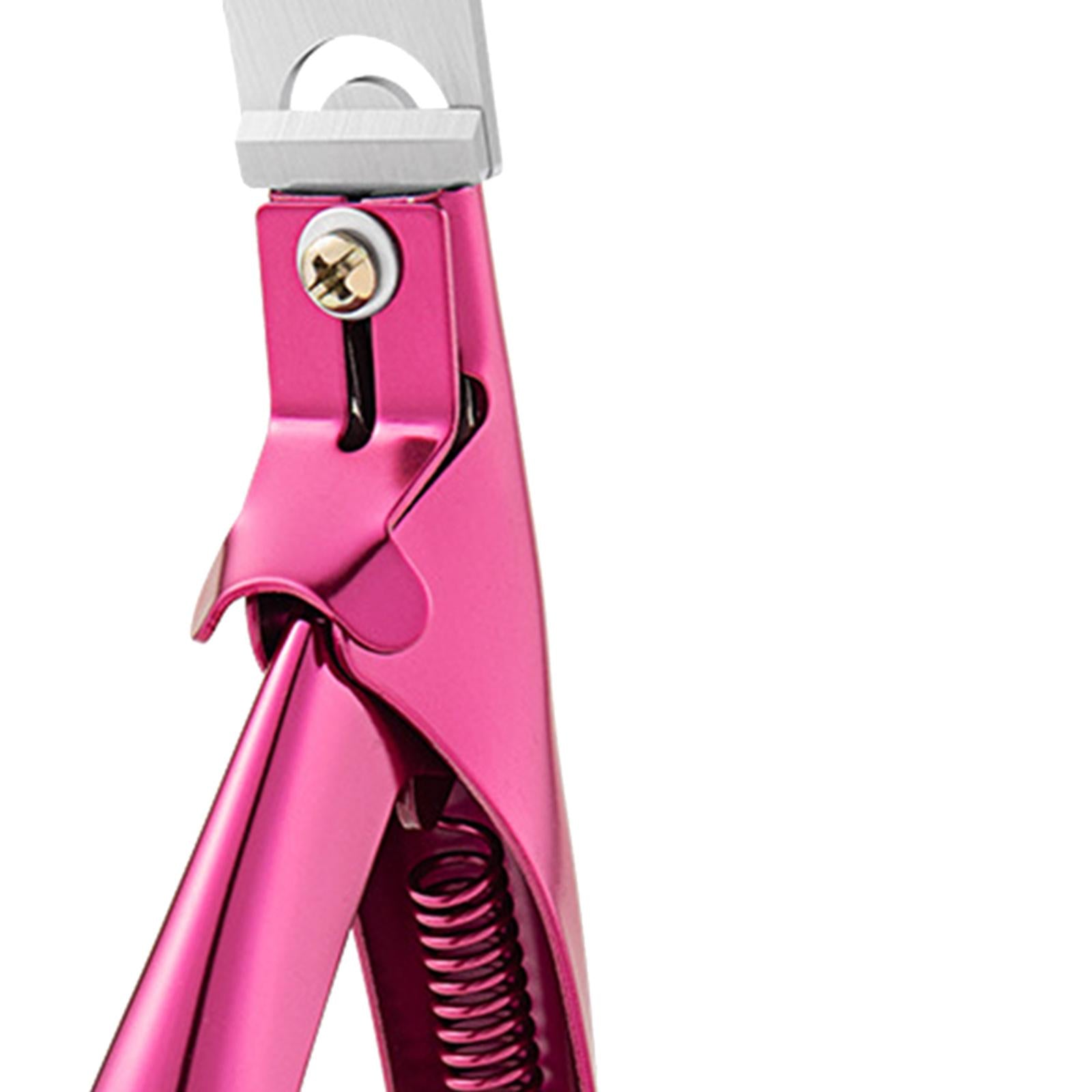 False Nails Cutter Adjustable Sharp Blade Nail Catcher Trimmer Red