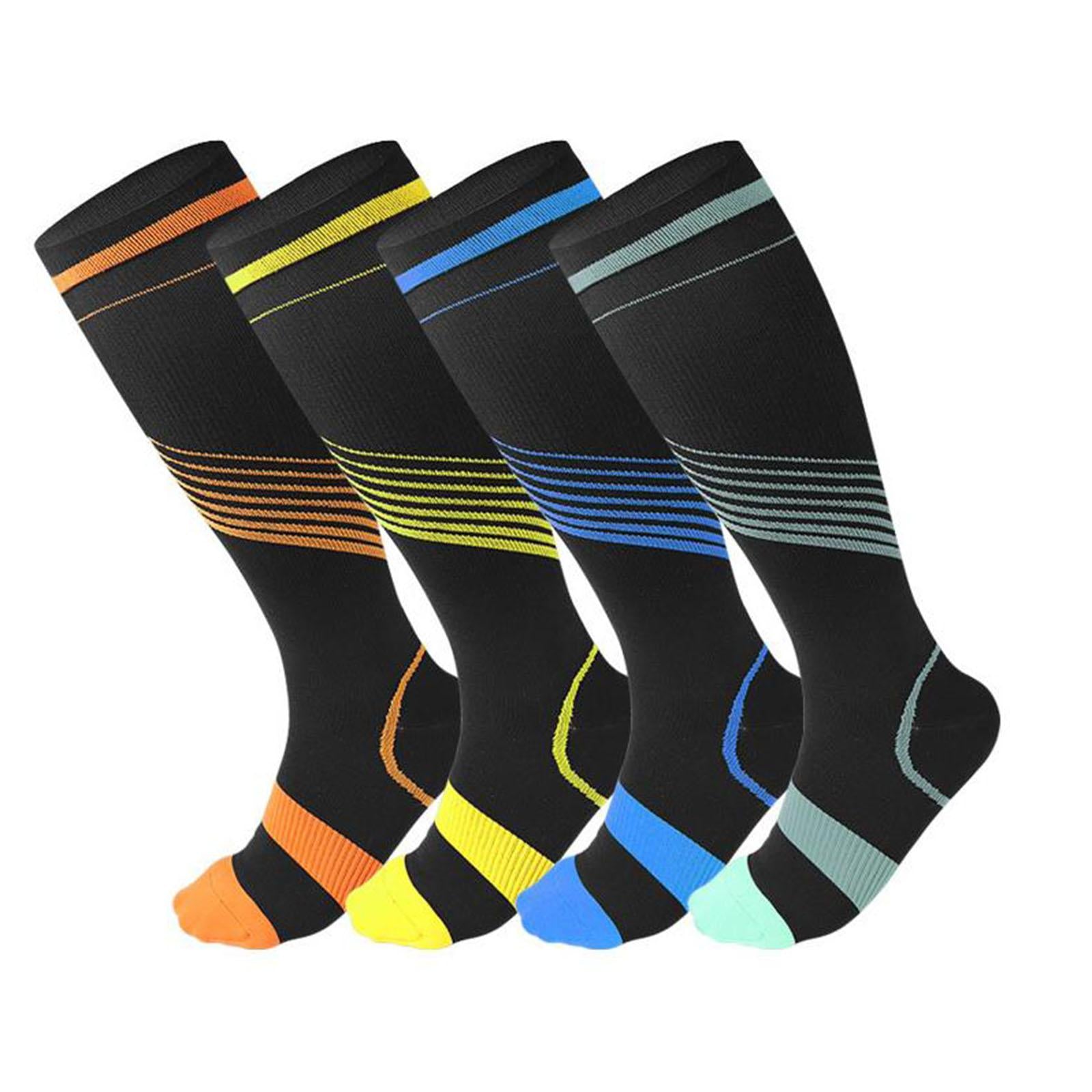 Compression Socks Knee High Support Stockings Leg Thigh Sleeve outdoors Green S M
