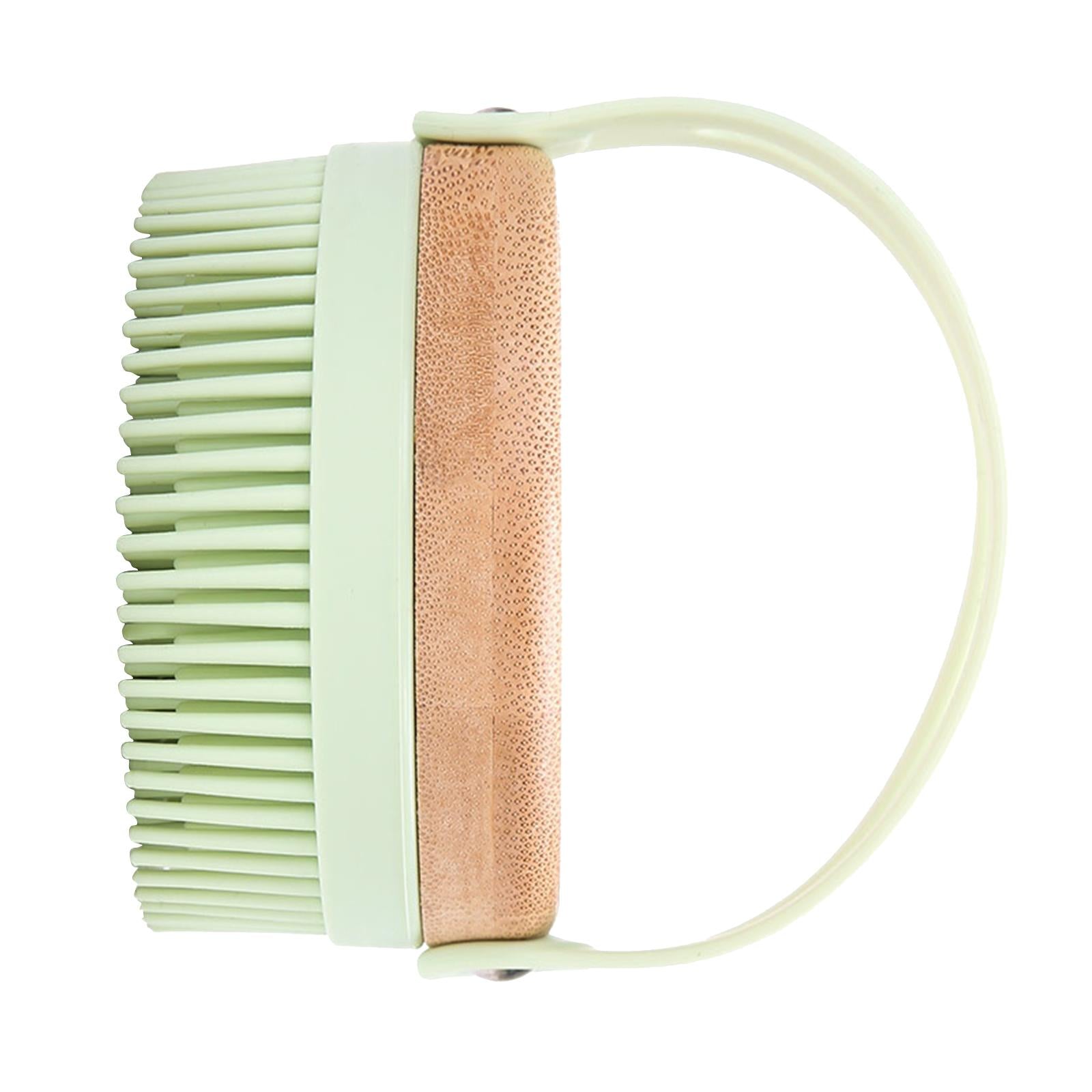 Hair Scalp Massager Shampoo Brush Soft Silicone Bristle Brush for Baby Green