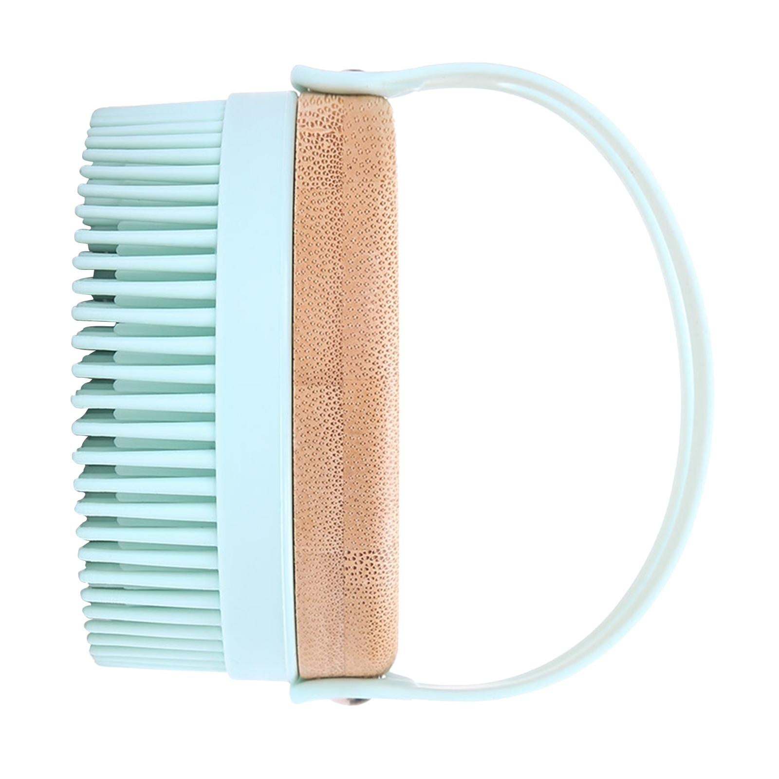 Hair Scalp Massager Shampoo Brush Soft Silicone Bristle Brush for Baby Blue
