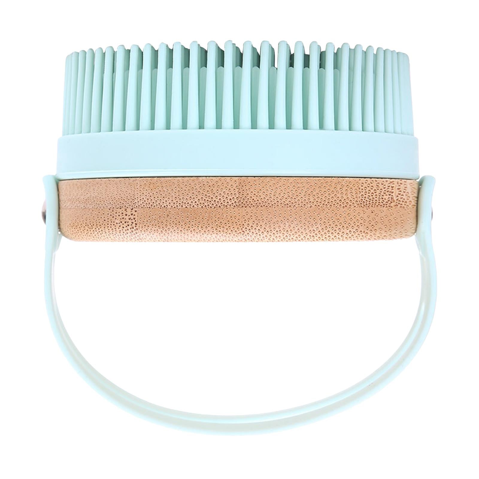 Hair Scalp Massager Shampoo Brush Soft Silicone Bristle Brush for Baby Blue