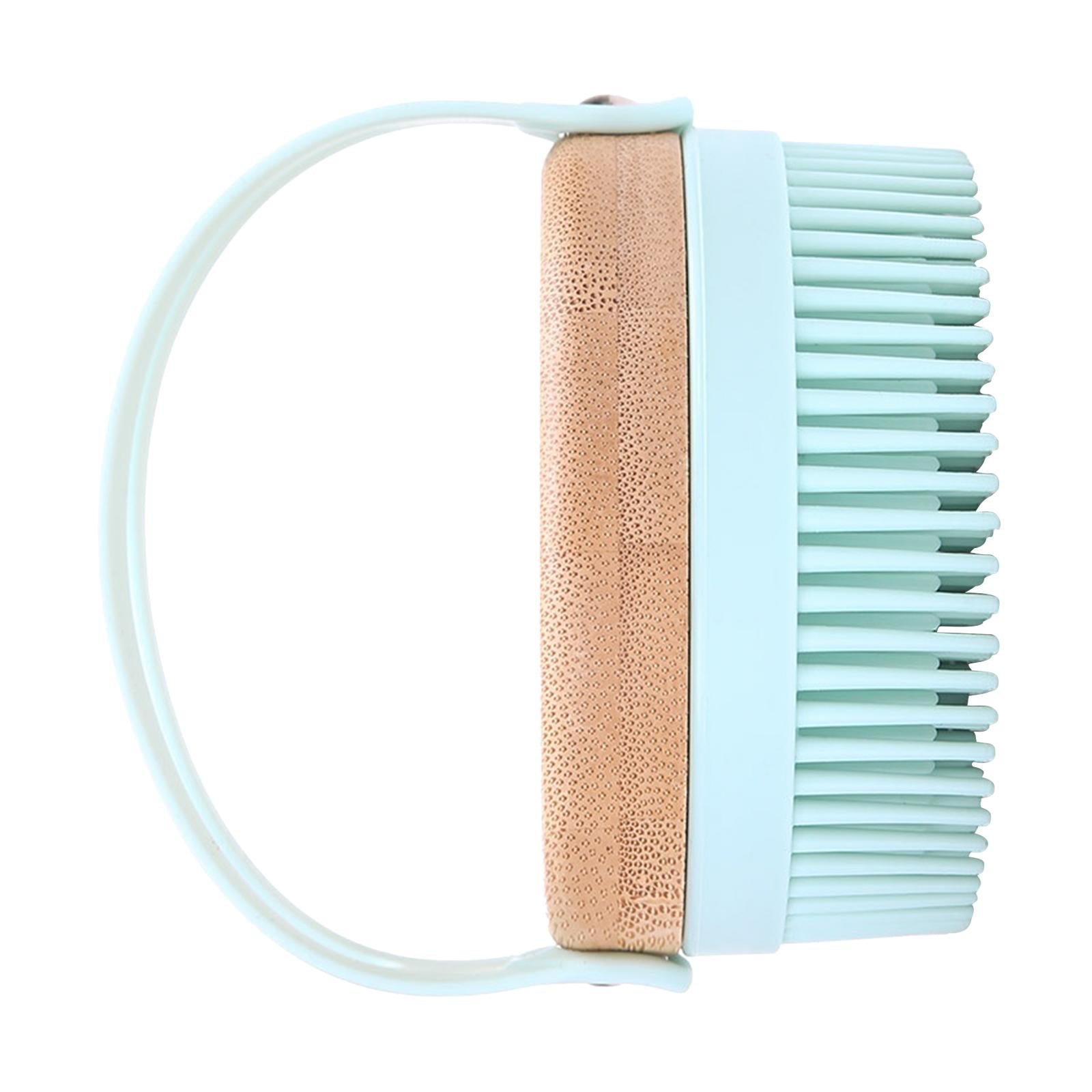 Hair Scalp Massager Shampoo Brush Soft Silicone Bristle Brush for Baby Blue
