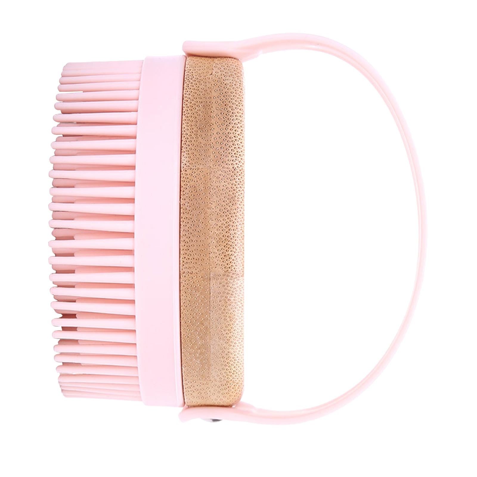 Hair Scalp Massager Shampoo Brush Soft Silicone Bristle Brush for Baby Pink