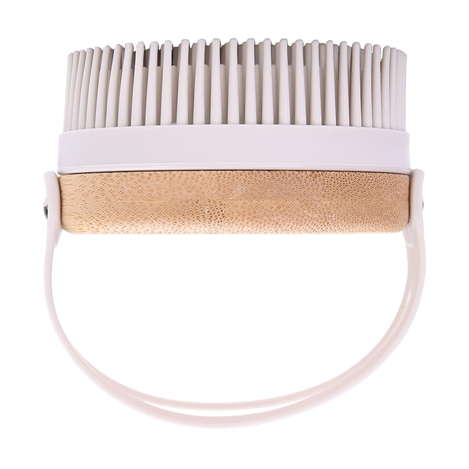 Hair Scalp Massager Shampoo Brush Soft Silicone Bristle Brush for Baby Gray