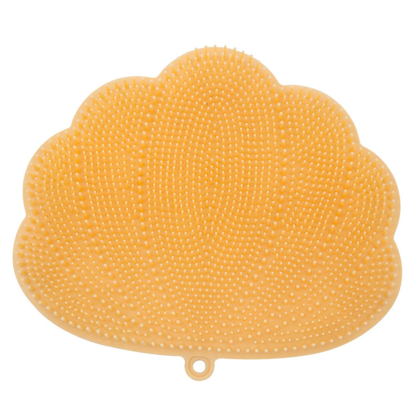 Shower Foot Massager Scrubber Improves Foot Circulation for Exfoliate Orange