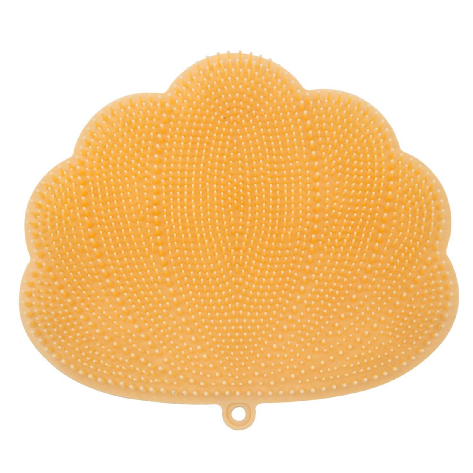 Shower Foot Massager Scrubber Improves Foot Circulation for Exfoliate Orange