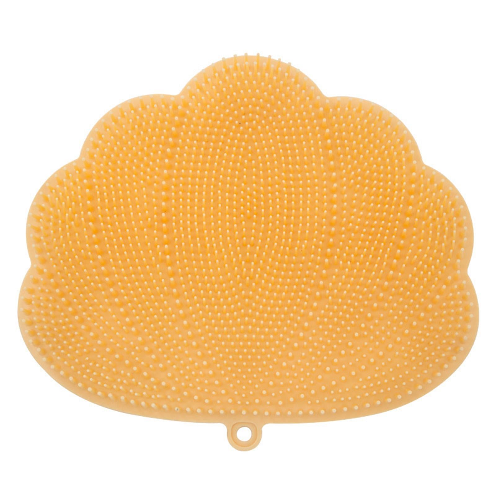 Shower Foot Massager Scrubber Improves Foot Circulation for Exfoliate Orange