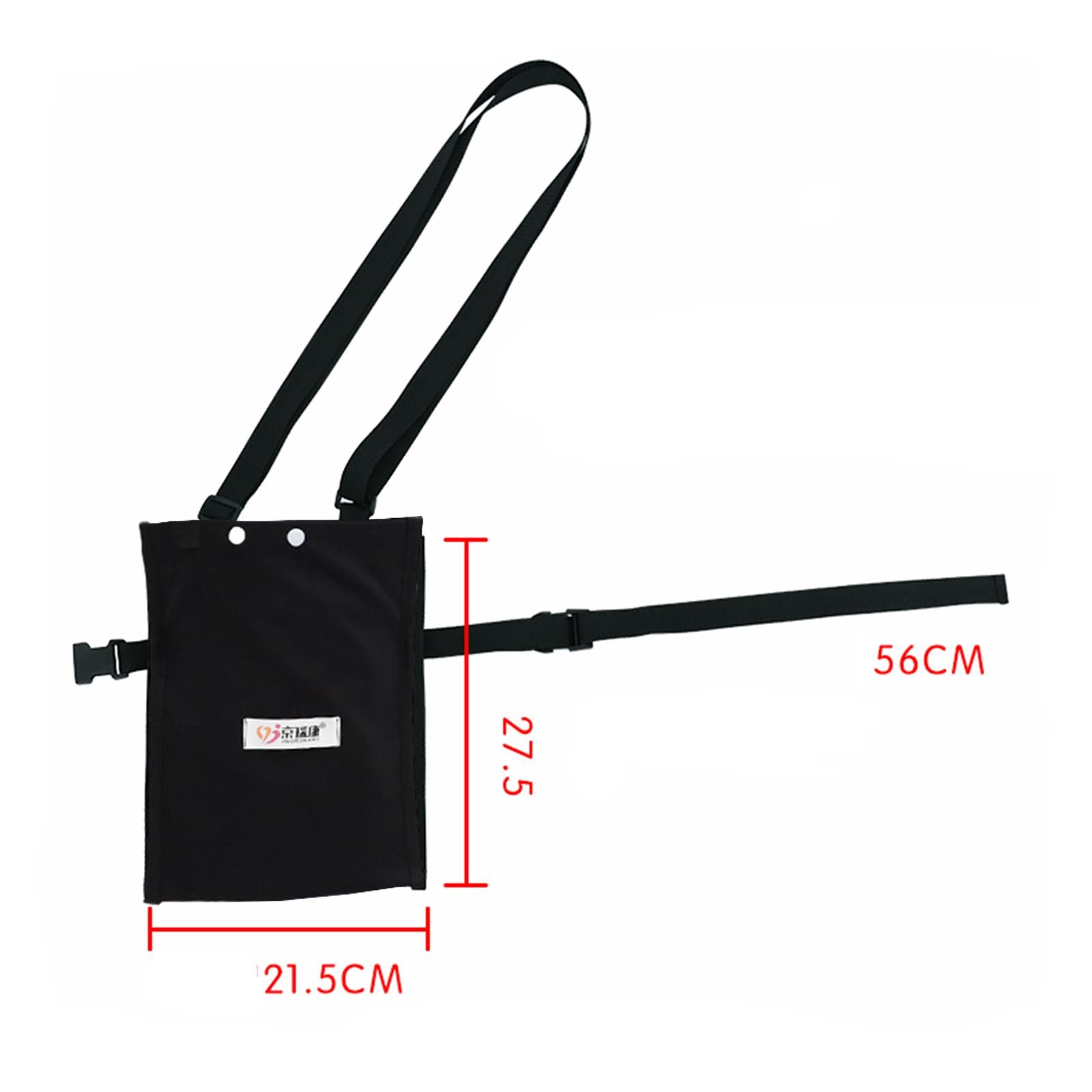 PU Urine Drainage Bag Cover Adjustable for Incontinent Patient Outdoor Black