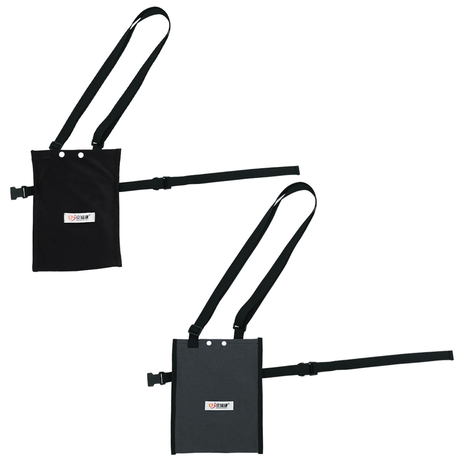 PU Urine Drainage Bag Cover Adjustable for Incontinent Patient Outdoor Black