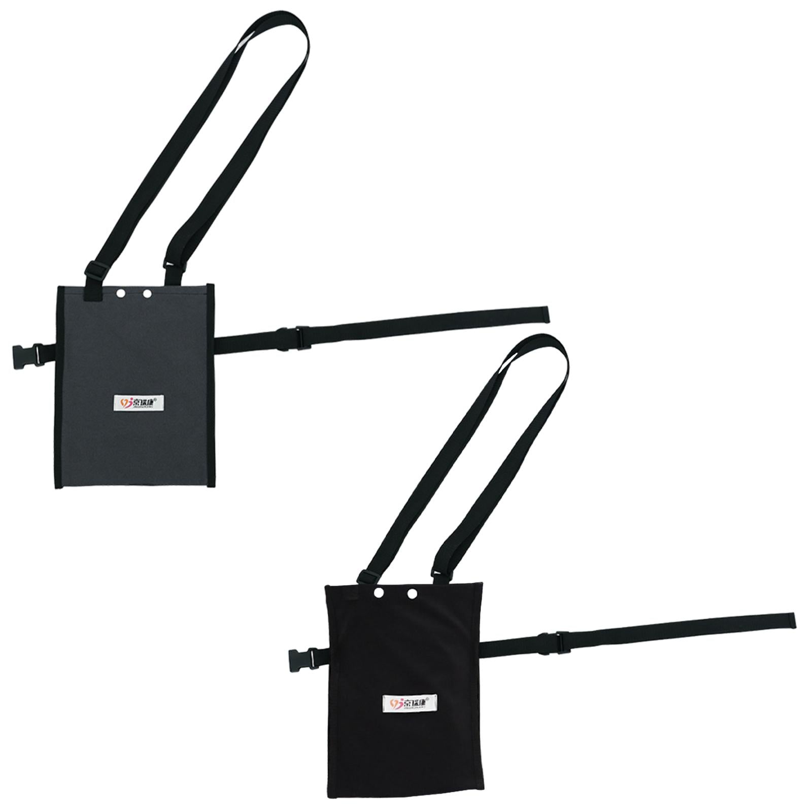 PU Urine Drainage Bag Cover Adjustable for Incontinent Patient Outdoor Black