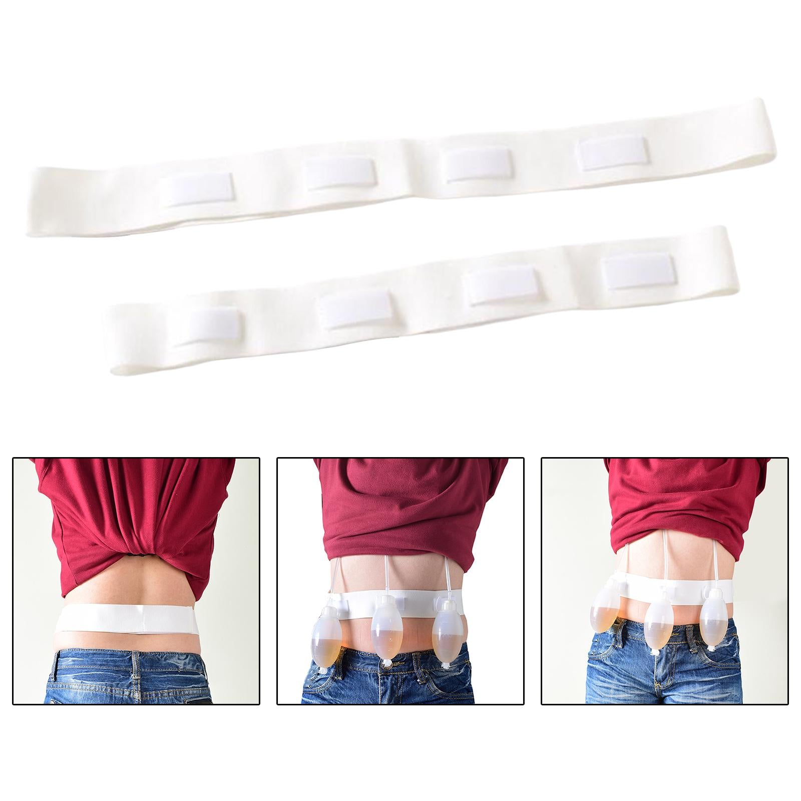 Mastectomy Drain Holder for Jp Drainage Bulbs Tummy Tuck Adults White 100cm