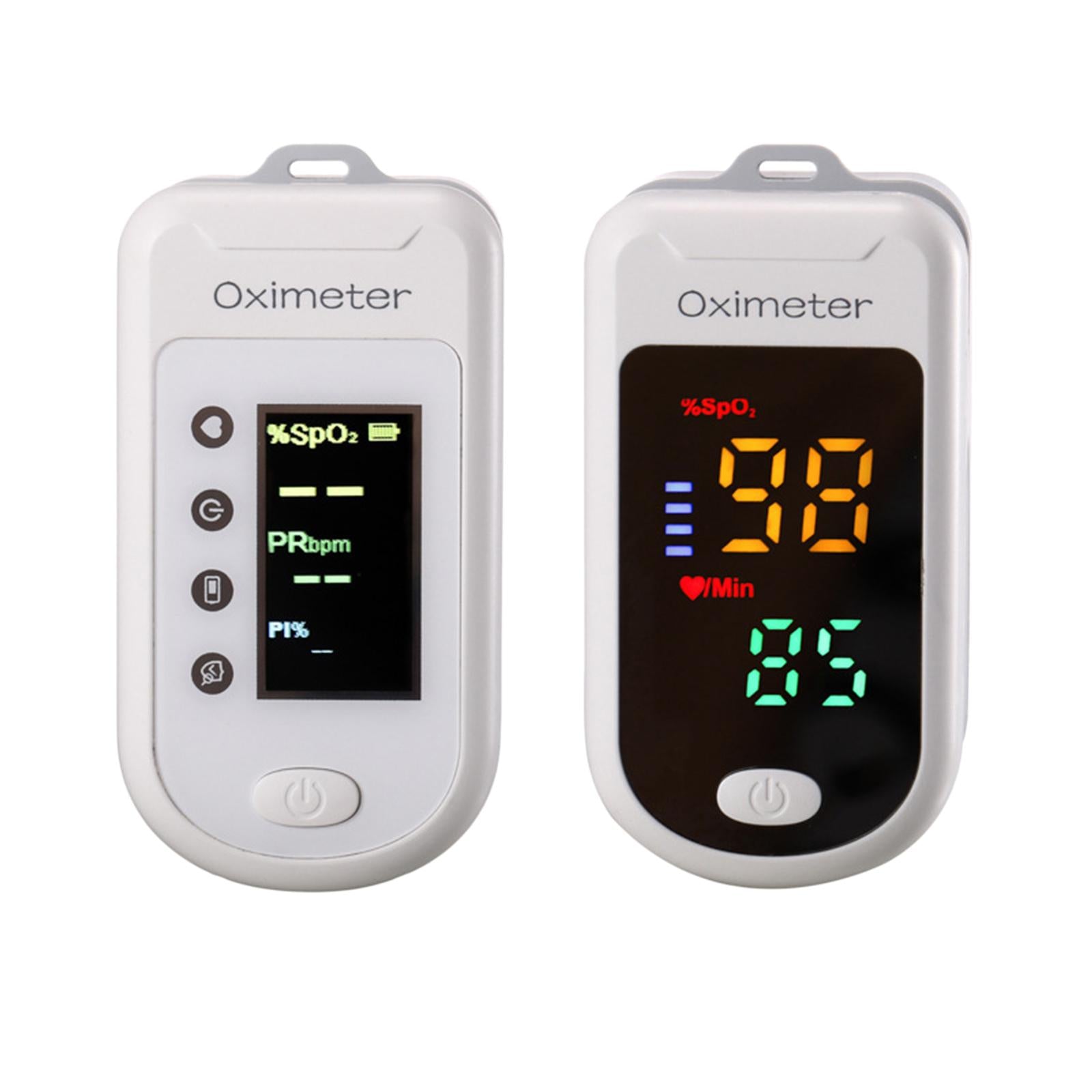 Compact Fingertip Oximeter Pulse Rate with Lanyard TFT 4 Modes