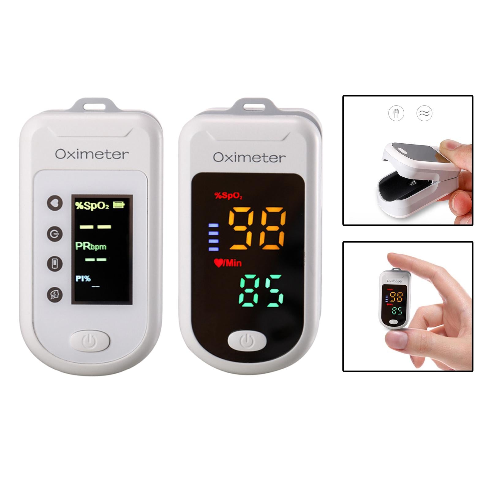 Compact Fingertip Oximeter Pulse Rate with Lanyard TFT 4 Modes