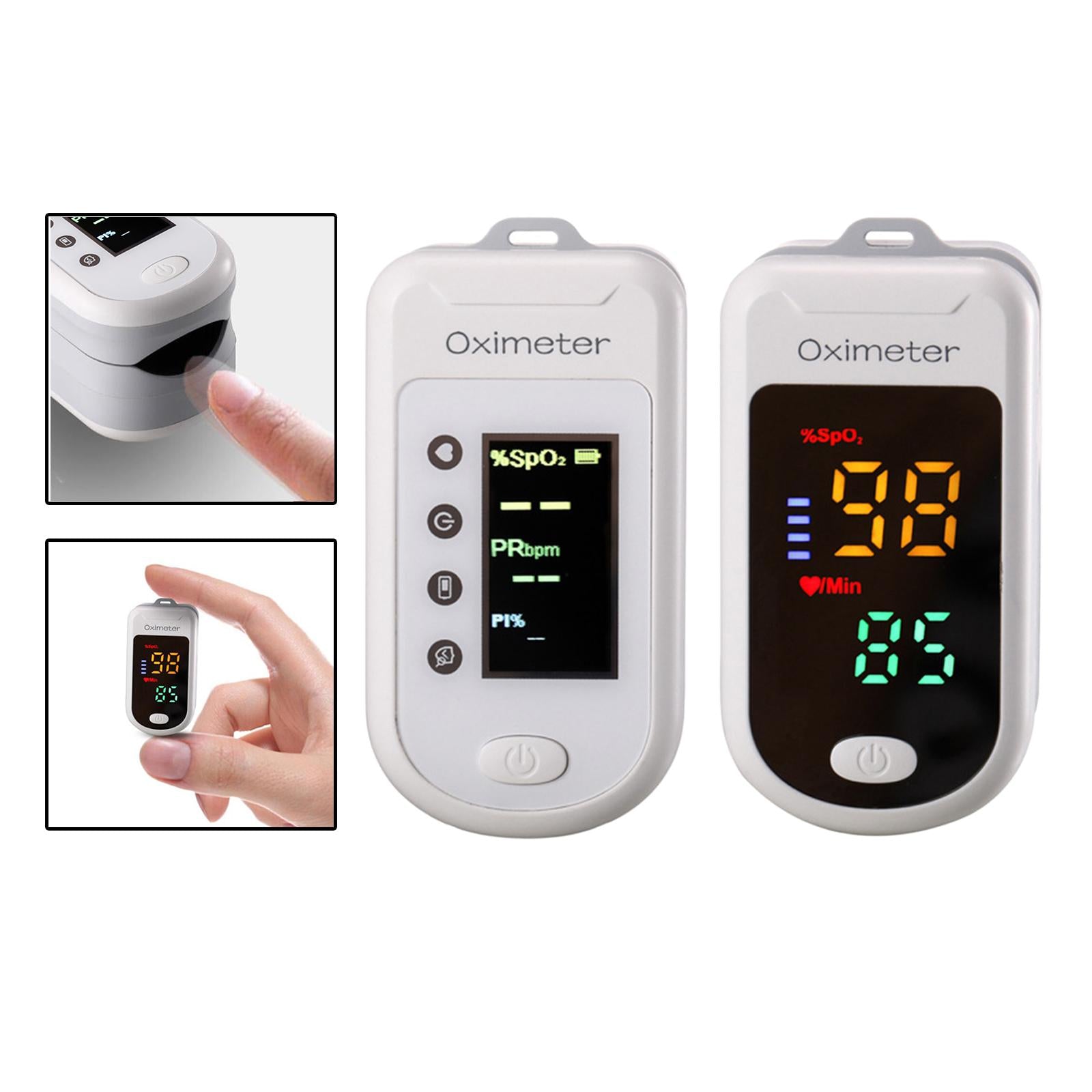 Compact Fingertip Oximeter Pulse Rate with Lanyard TFT 4 Modes