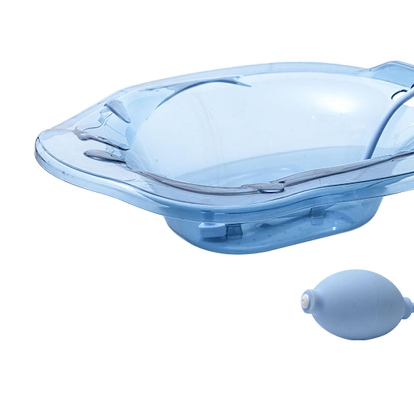 Sitz Bath with Flusher Easy to Store Portable for Hemorrhoids Relieve Women Blue