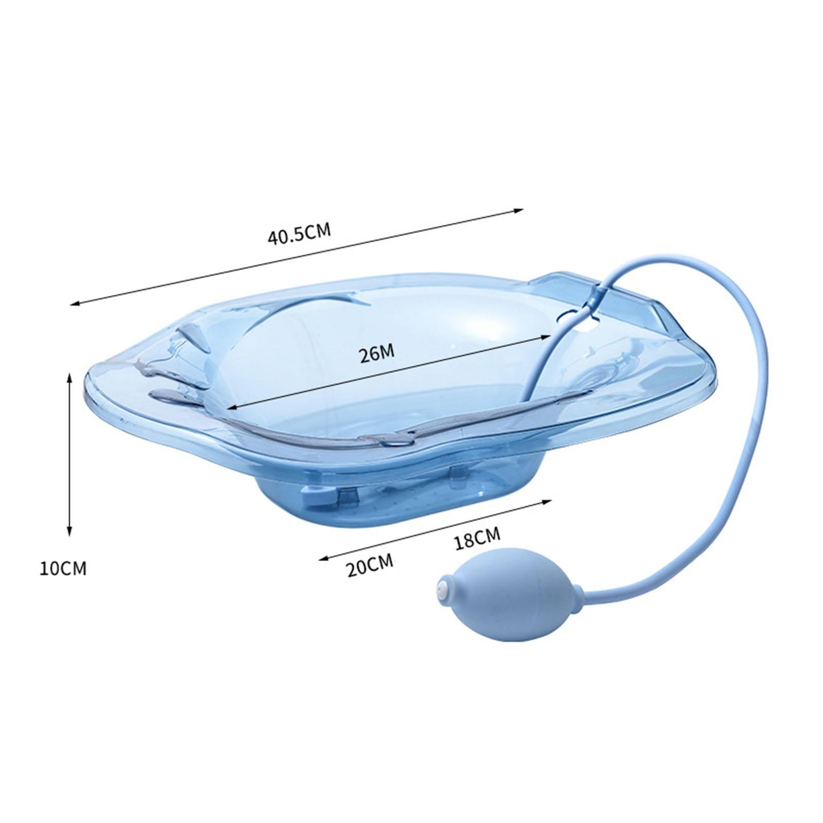 Sitz Bath with Flusher Easy to Store Portable for Hemorrhoids Relieve Women Blue