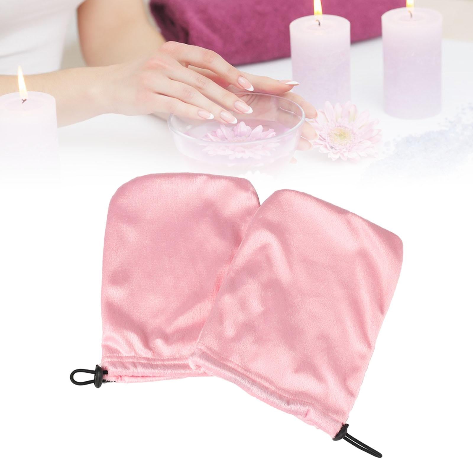 Paraffin Wax Mitts for Hand and Feet Keep Warm Nail Art Tools Hands Pink