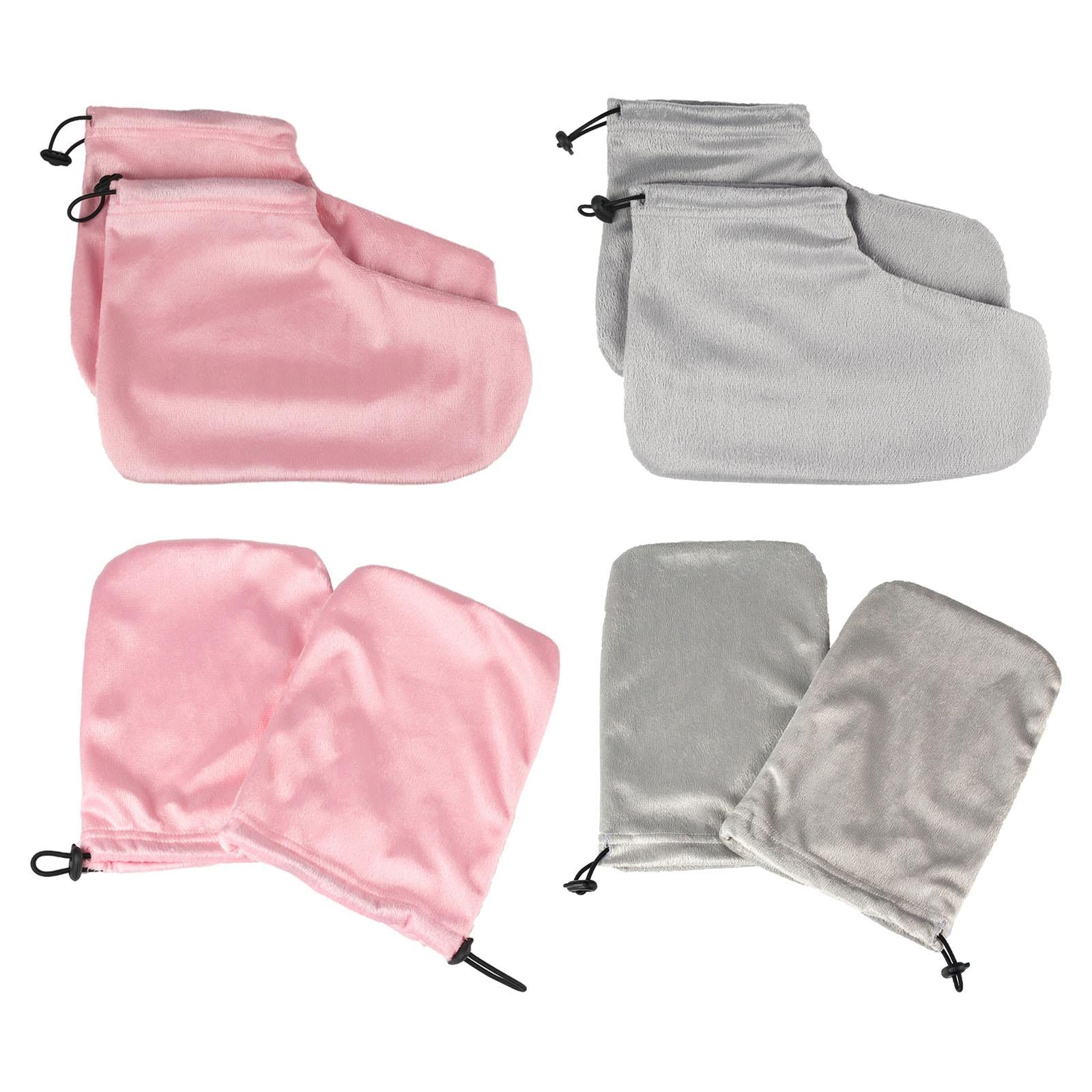Paraffin Wax Mitts for Hand and Feet Keep Warm Nail Art Tools Hands Pink