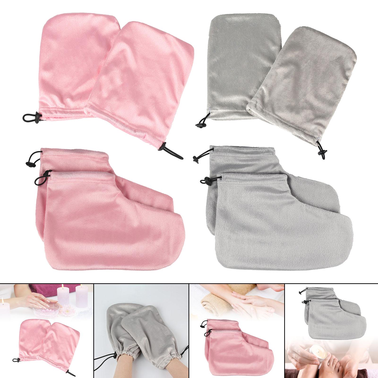 Paraffin Wax Mitts for Hand and Feet Keep Warm Nail Art Tools Hands Pink