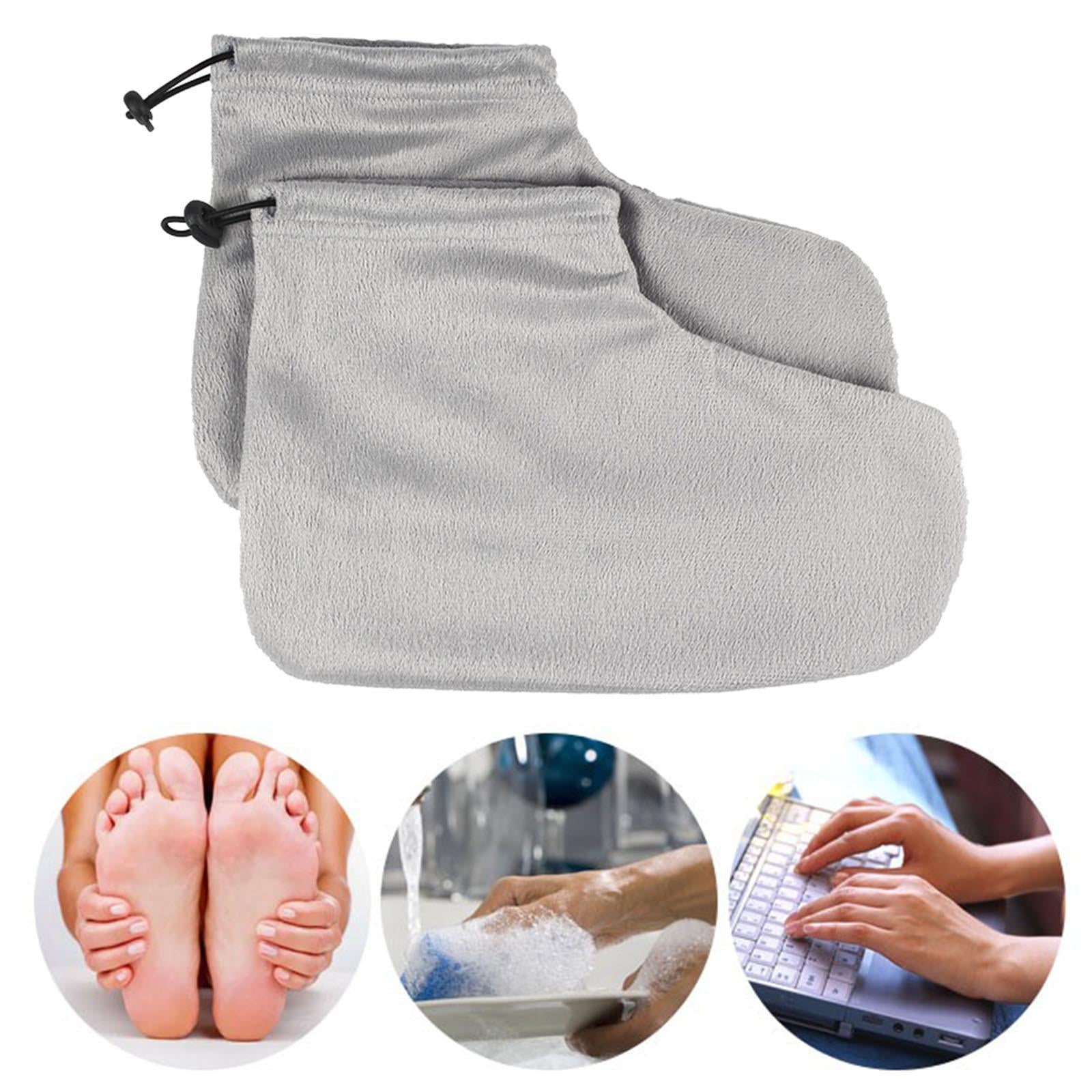 Paraffin Wax Mitts for Hand and Feet Keep Warm Nail Art Tools Feet Gray