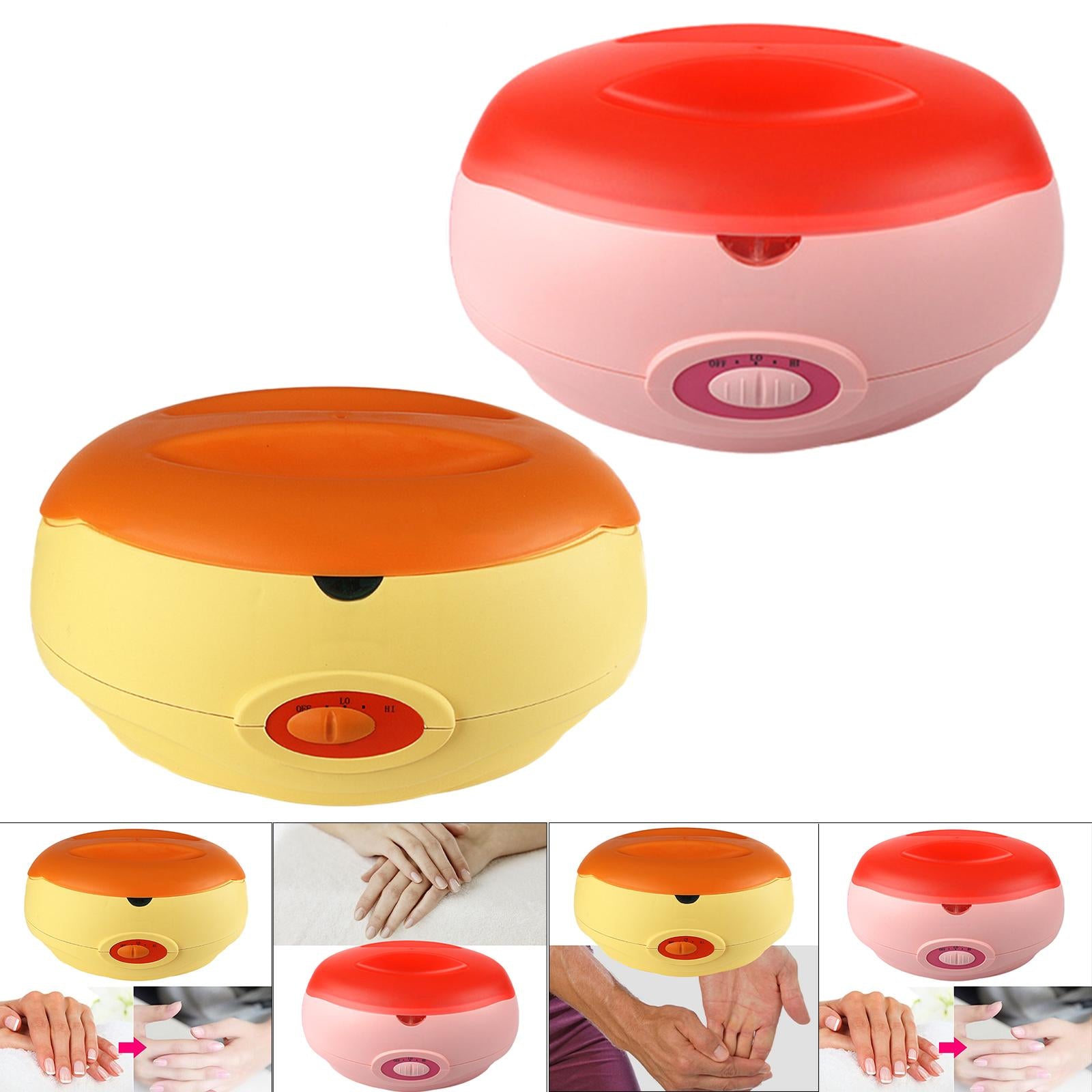 Paraffin Wax Machine for Hand Feet Hand Heater Bath Large Volume EU Yellow